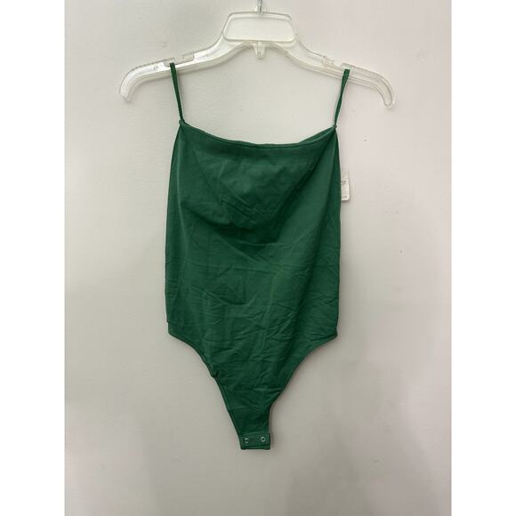 Free People Women's Green Tati Seamless Thong Tube Bodysuit M/L NWT - Picture 2 of 9